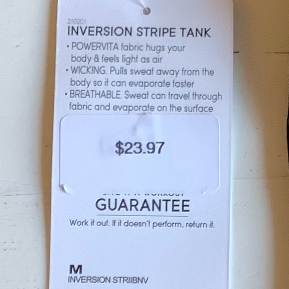 NEW NWT Athleta inversion striped tank Medium - Picture 4 of 9